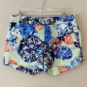 J.Crew Mint Floral Shorts